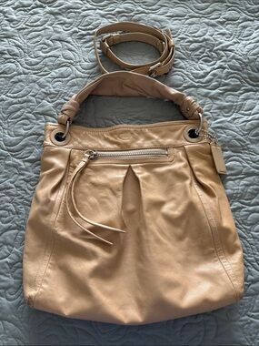 Coach Parker Hippie Leather Shoulder Bag with Top Handle